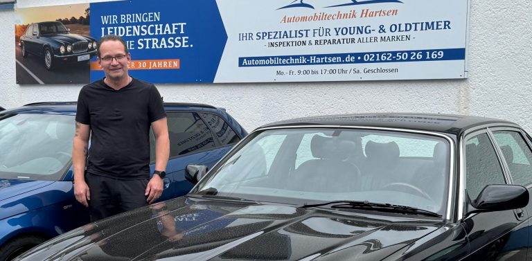 Mein Jaguar Daimler Super V8 war zum ersten Mal bei Jaguar-Spezialist Alex Hartsen – und der hatte einiges zu tun 🛠️